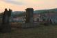 Odcizená pískovcová socha v obci Vrchovina