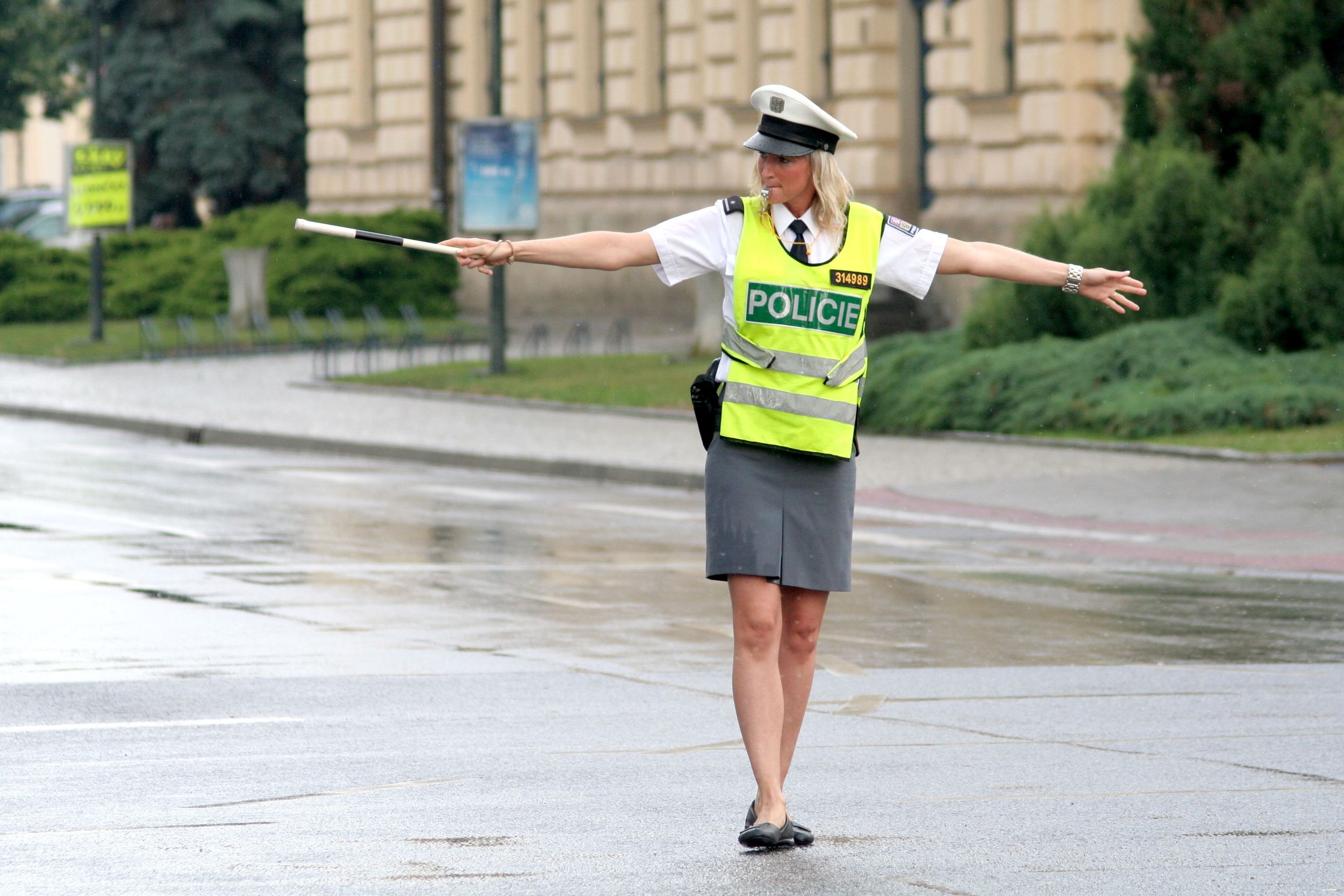 1 soutez dopravnich policistu v Uherskem Hradisti