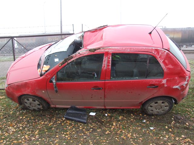 1.11.2009 - Žamberk, střet Opel Astra x Škoda Fabia