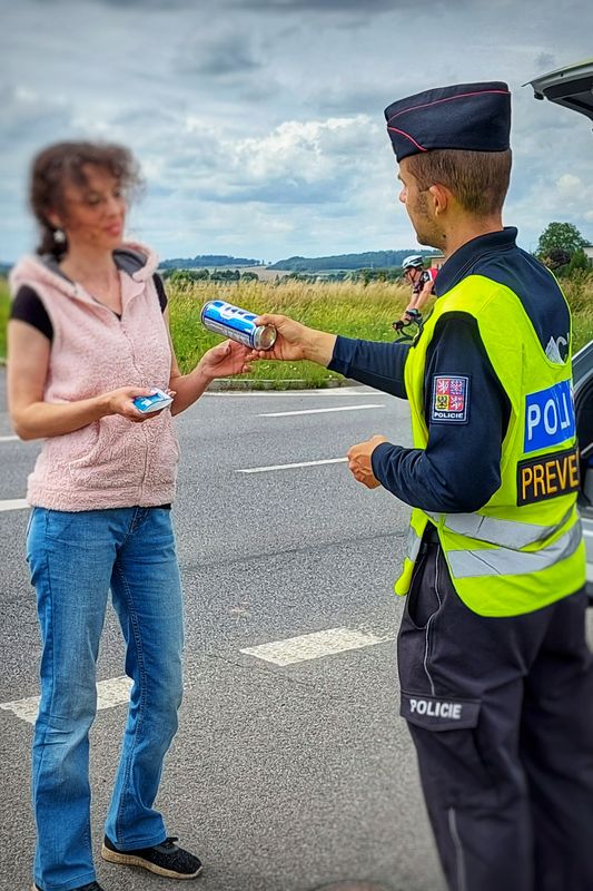 Akce "Řídím, piju nealko pivo" v Jaroměři - 2.8.2023