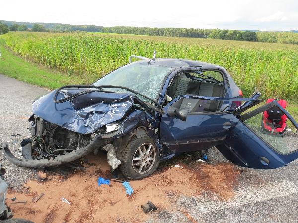 Dopravní nehoda u Červené Třemešné ze dne 04. 09. 2017