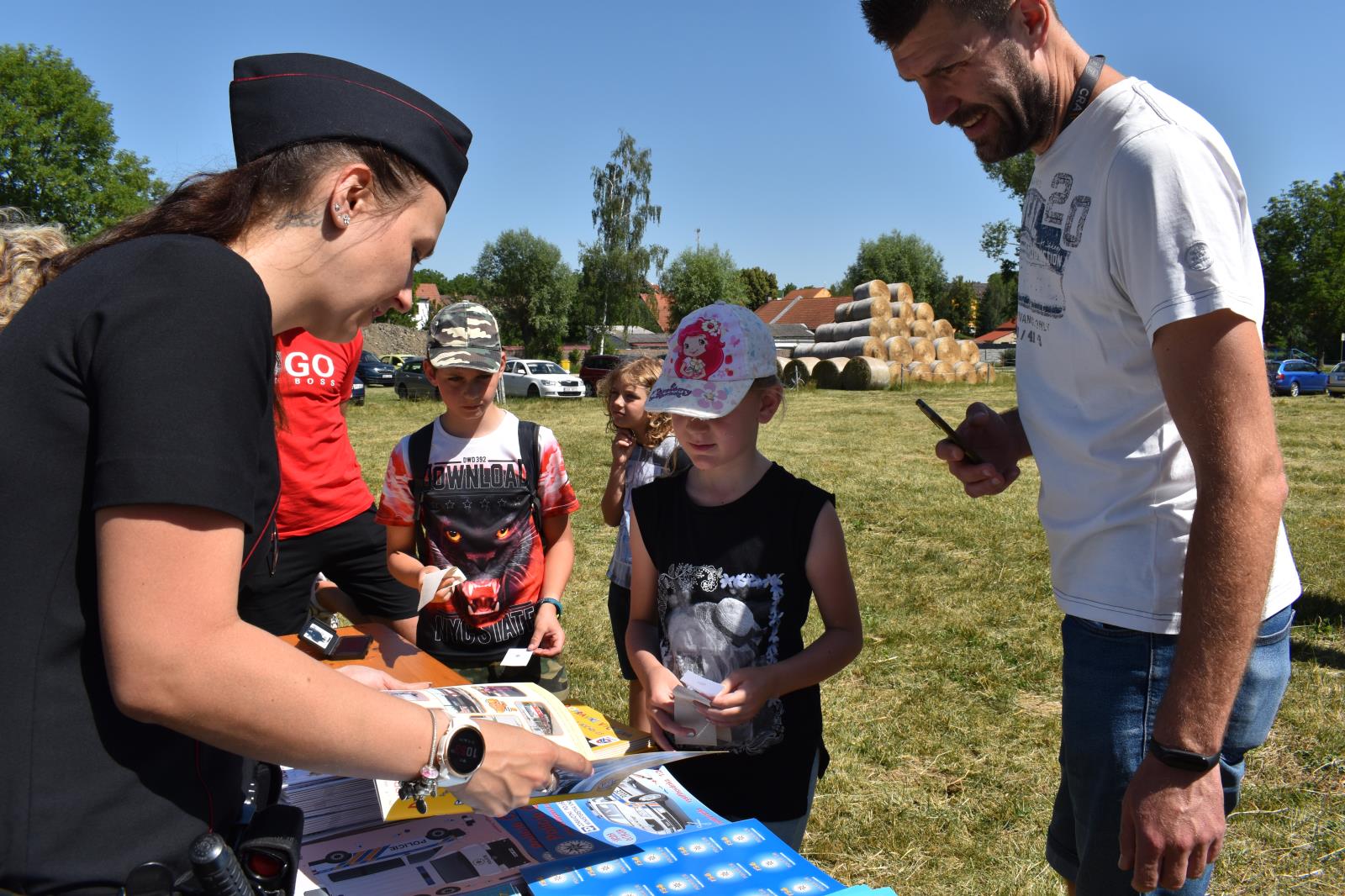 Dětský den s policií v obci Žižice na Slánsku