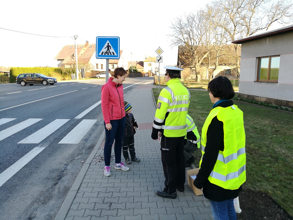 Dopravní akce "Zebra se za Tebe nerozhlédne" - duben 2018