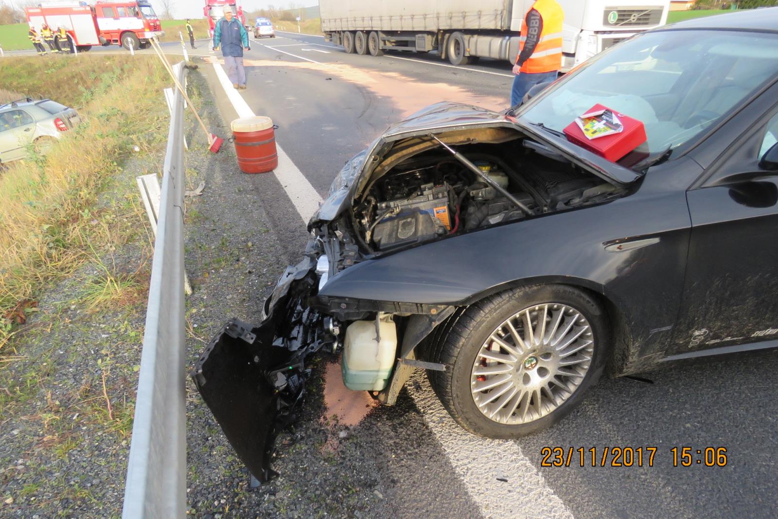 Dopravní nehoda - Ohůčov - 23.11.2017