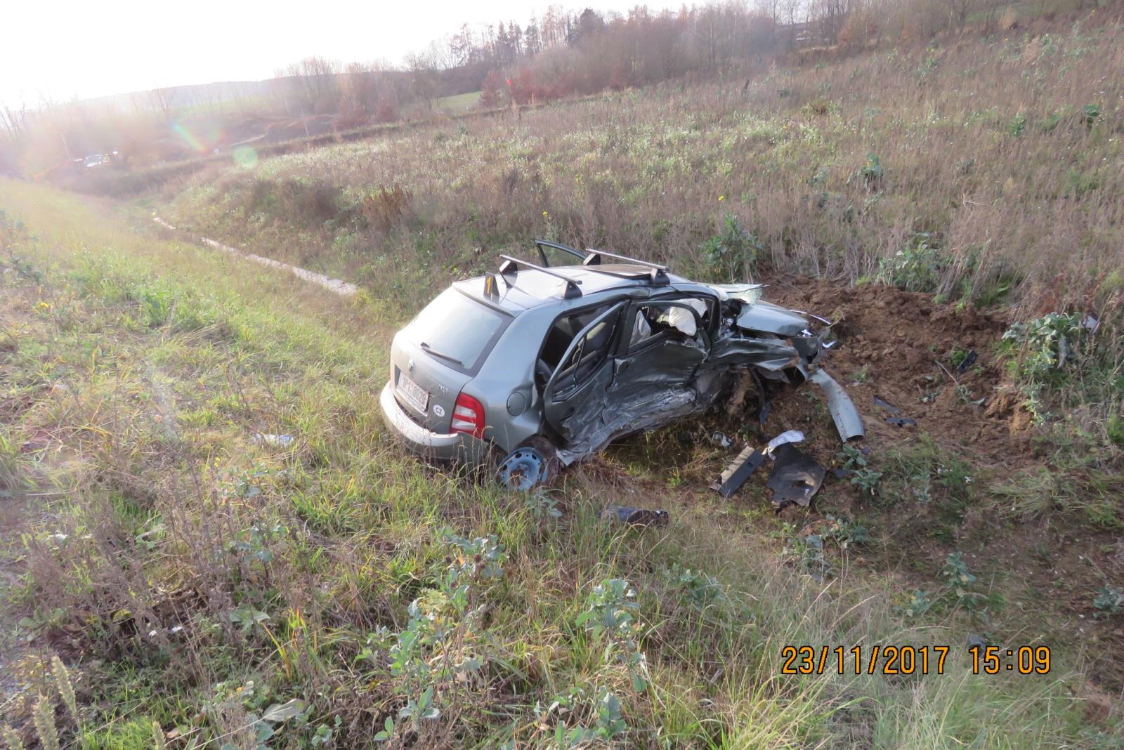 Dopravní nehoda - Ohůčov - 23.11.2017
