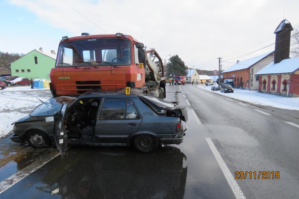 Dopravní nehoda - Semošice