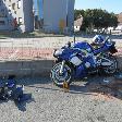 Dopravní nehoda motocyklu značky Yamaha