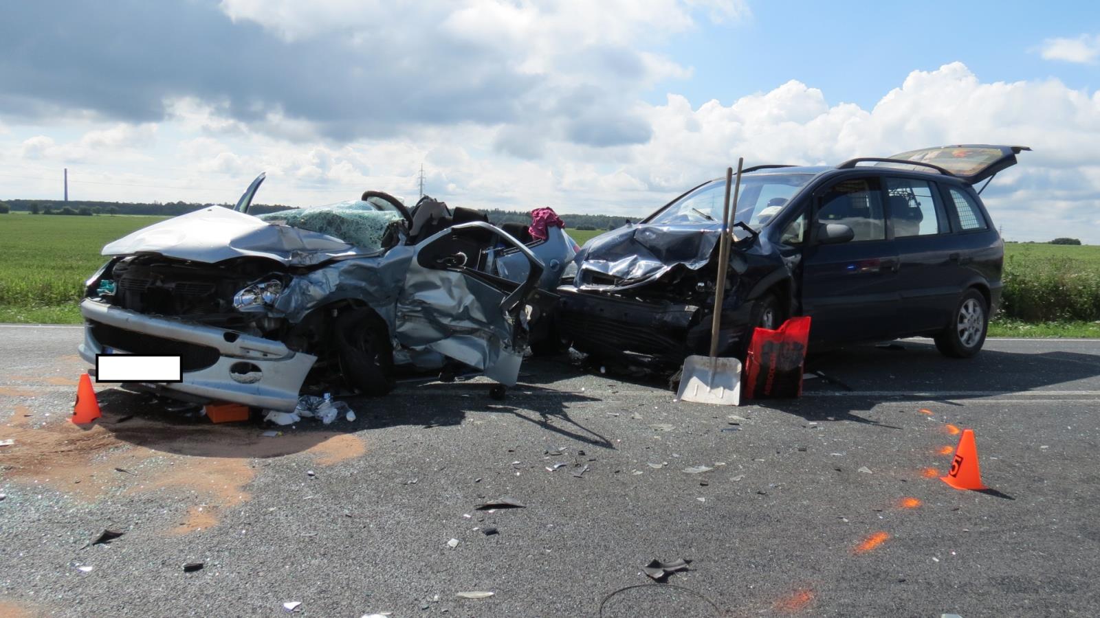 Dopravní nehoda na silnici Kačice - Smečno