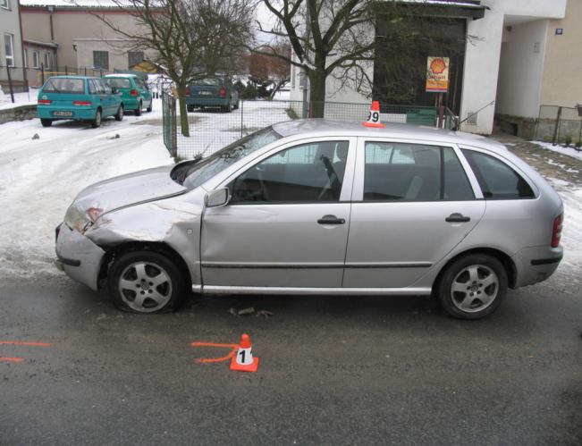 Dopravní nehoda tří vozidel