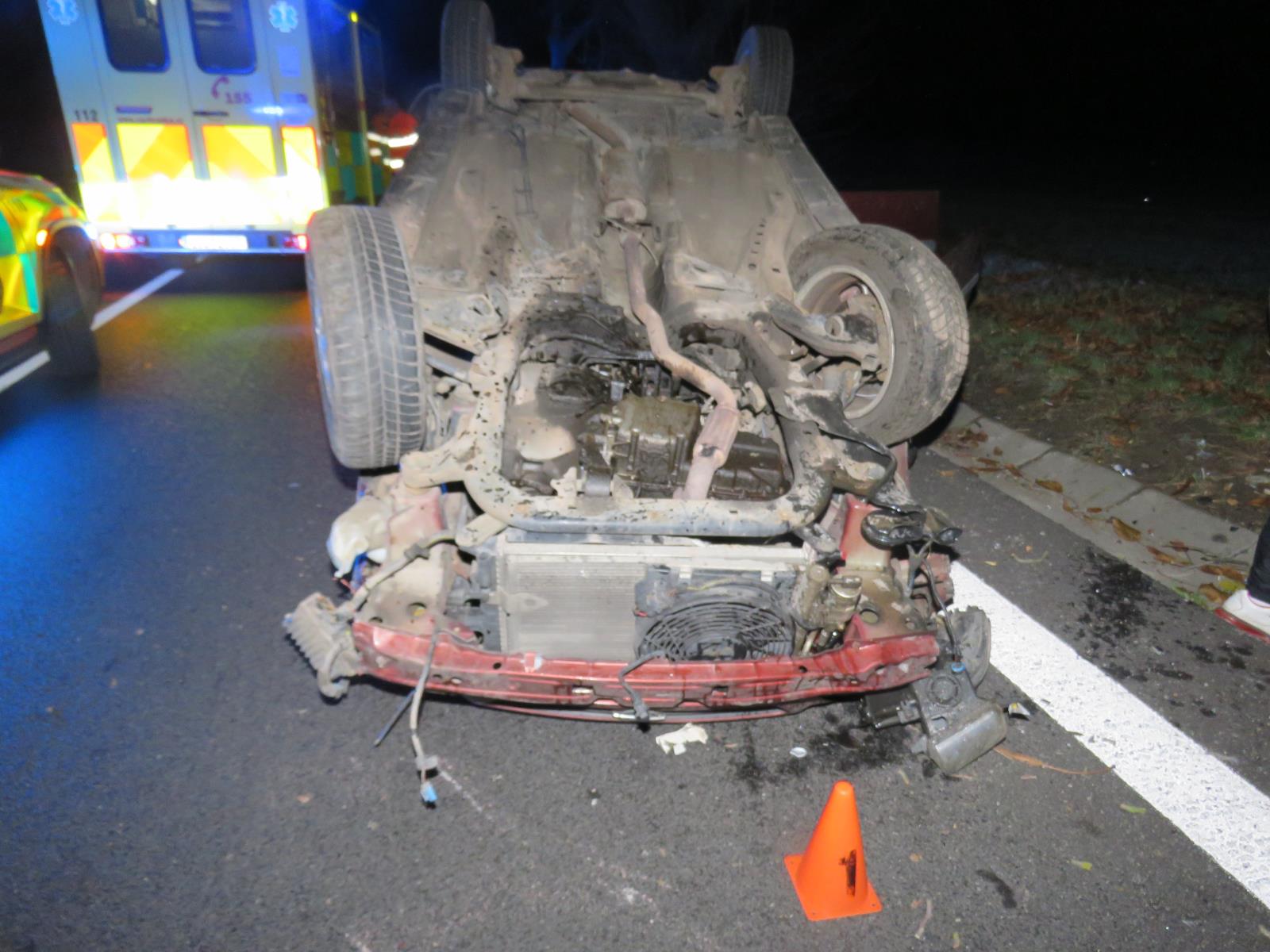 Dopravní nehoda u obce Buštěhrad