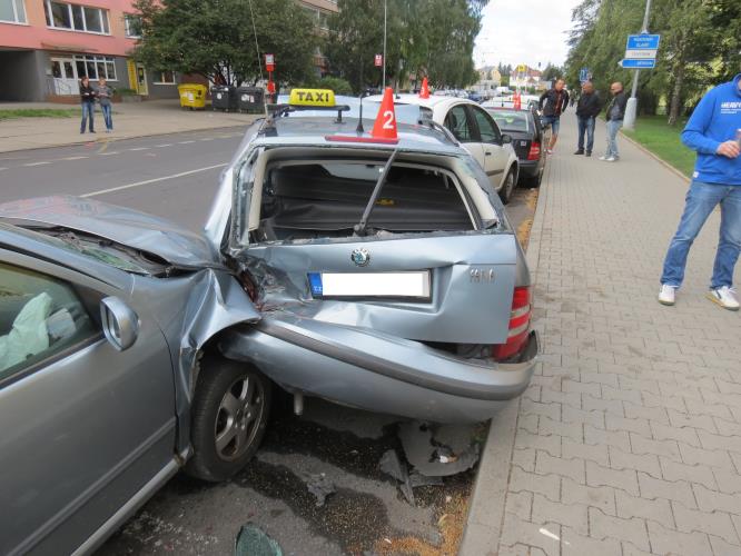 Dopravní nehoda ve Vodárenské ulici