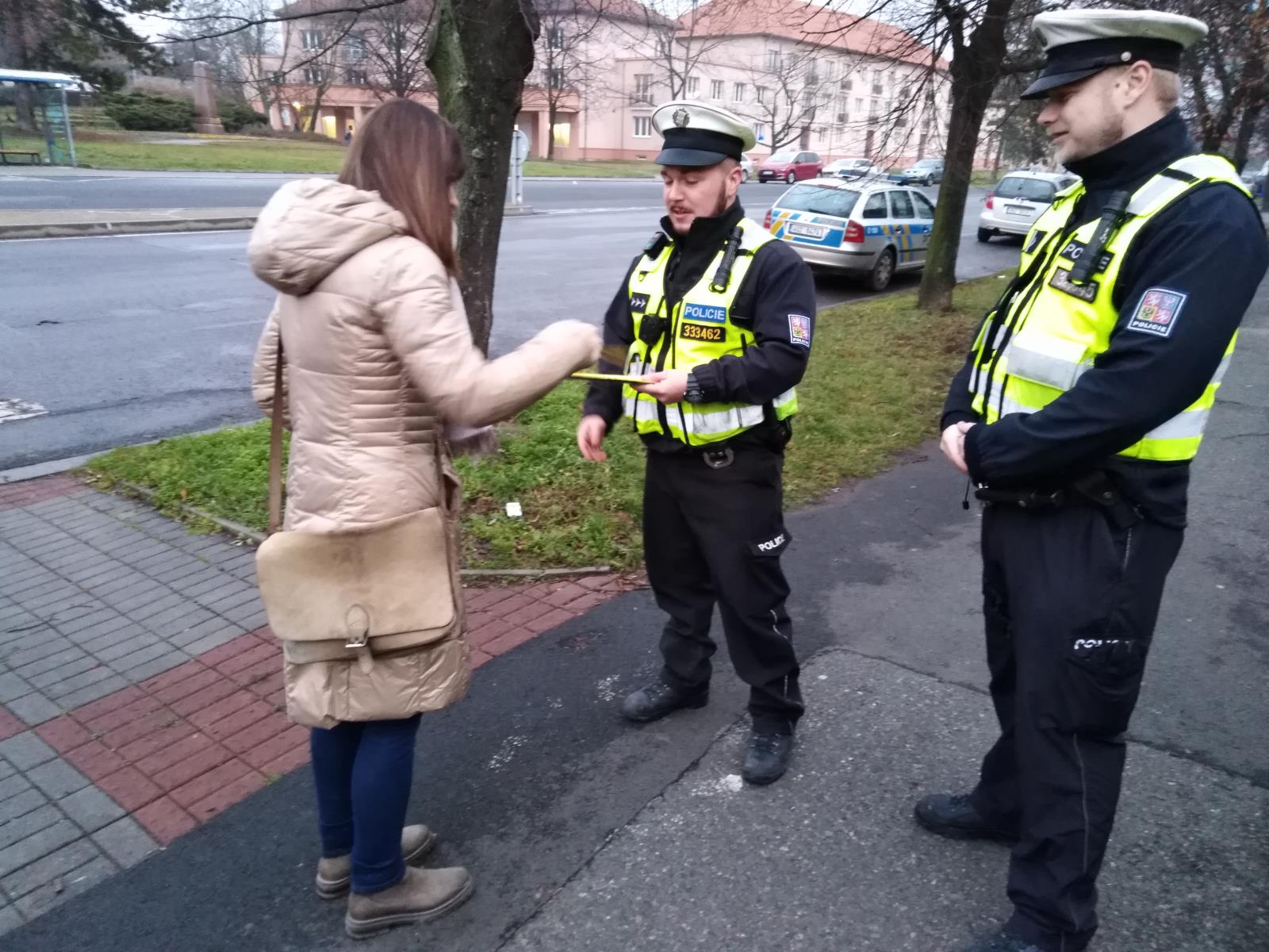 Dopravní policie a chodci