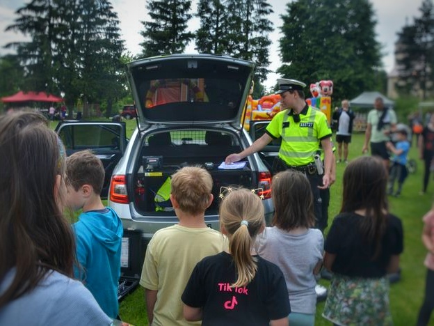 Dopravní policisté představili vybavení v Borové - 10.6.2023