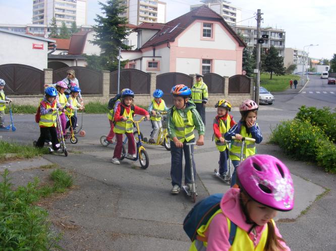 Druhá křižovatka na trase