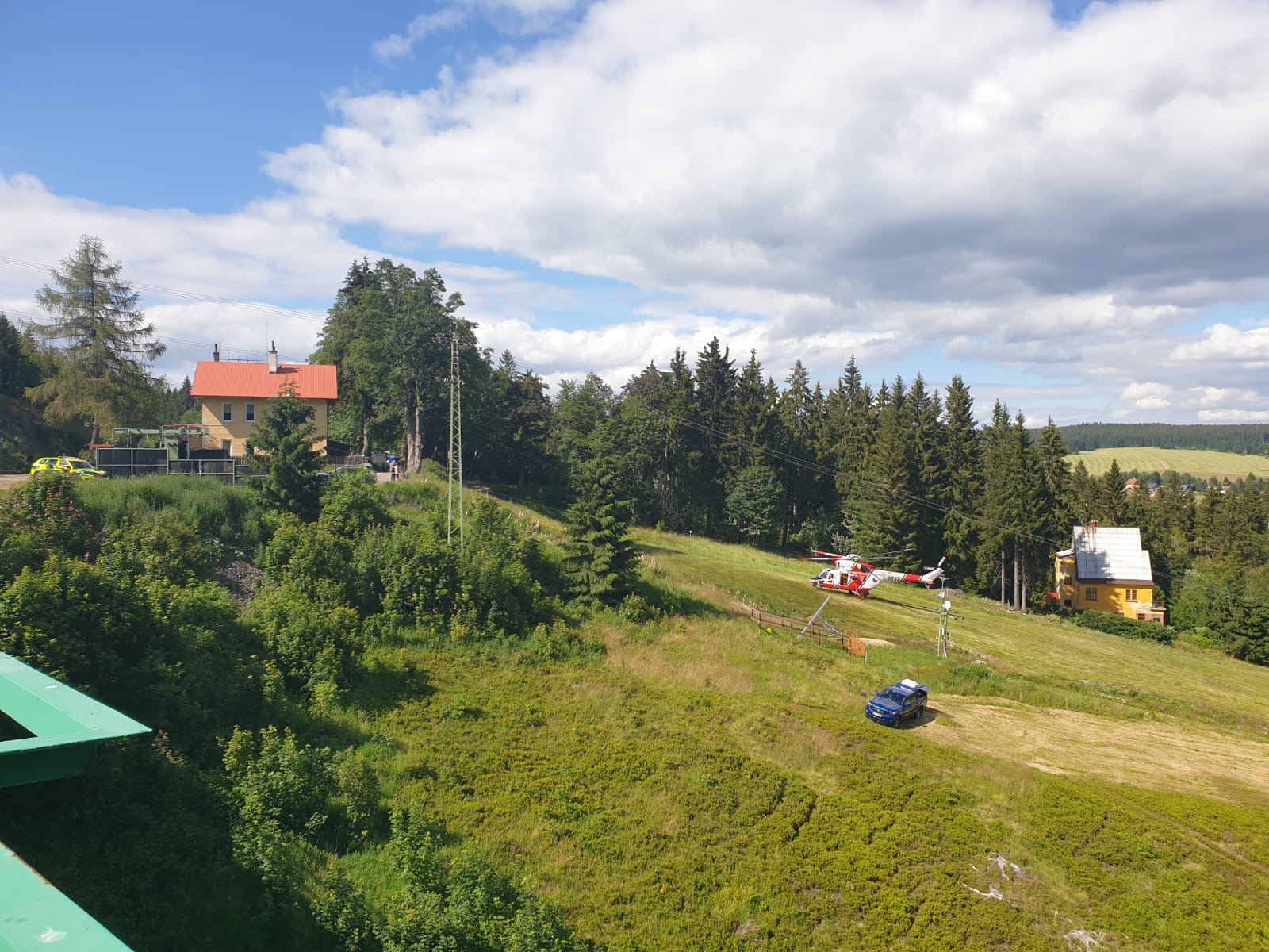 Foto z místa nehody