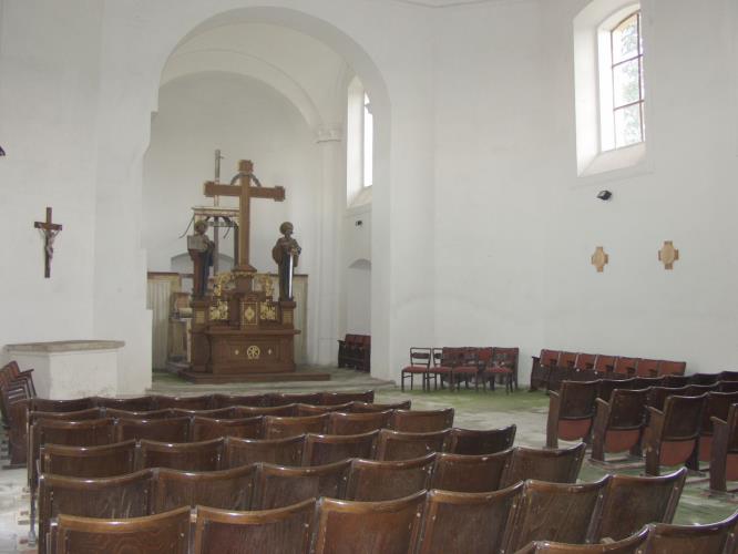Interiér kostela v Žilině