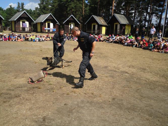 Jindřichohradečtí policisté zavítali na  LDT Nežárka .JPG