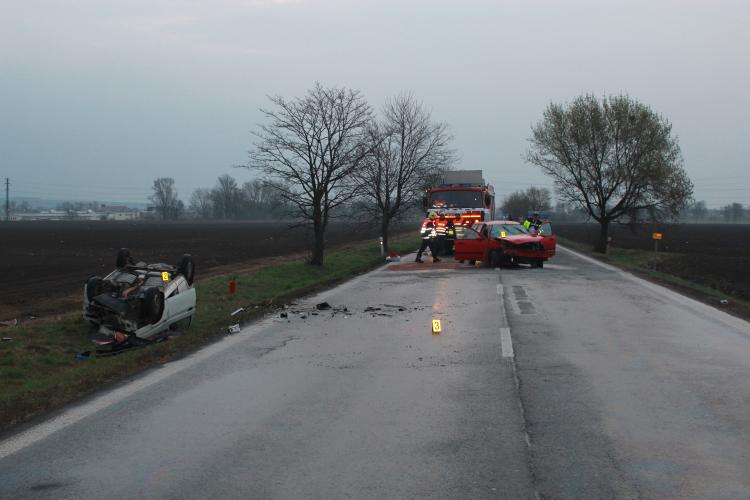 K nehodě došlo na silnici 1. třídy Lovosice -Terezín