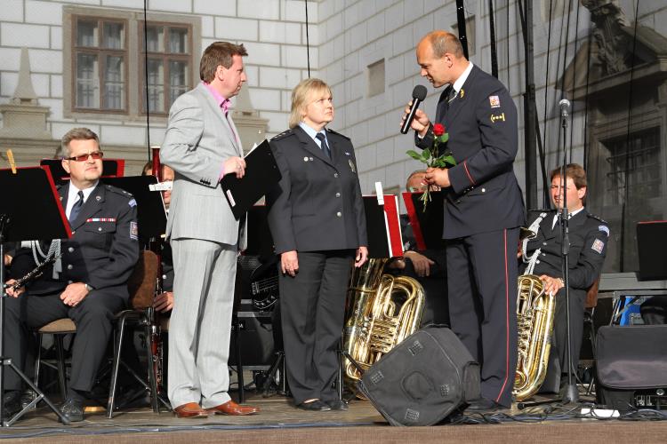 Koncert na podporu darování kostní dřeně uskutečněný v Třeboni.JPG