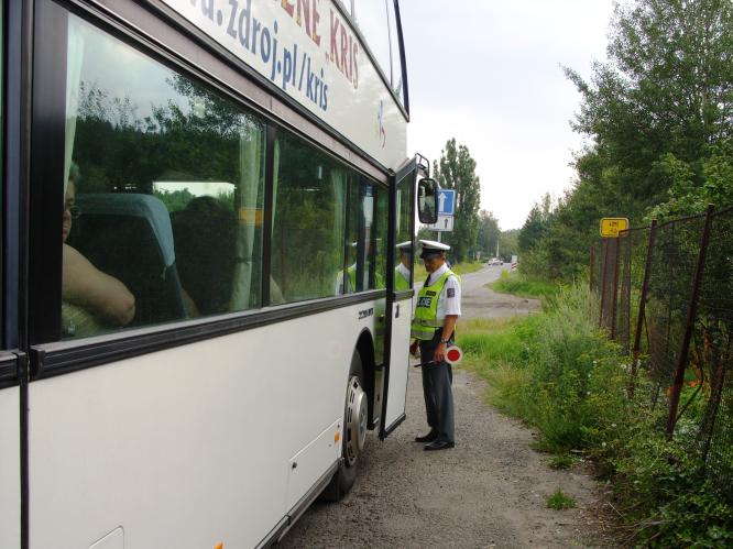 Kontrola autobusů a nákladních vozidel