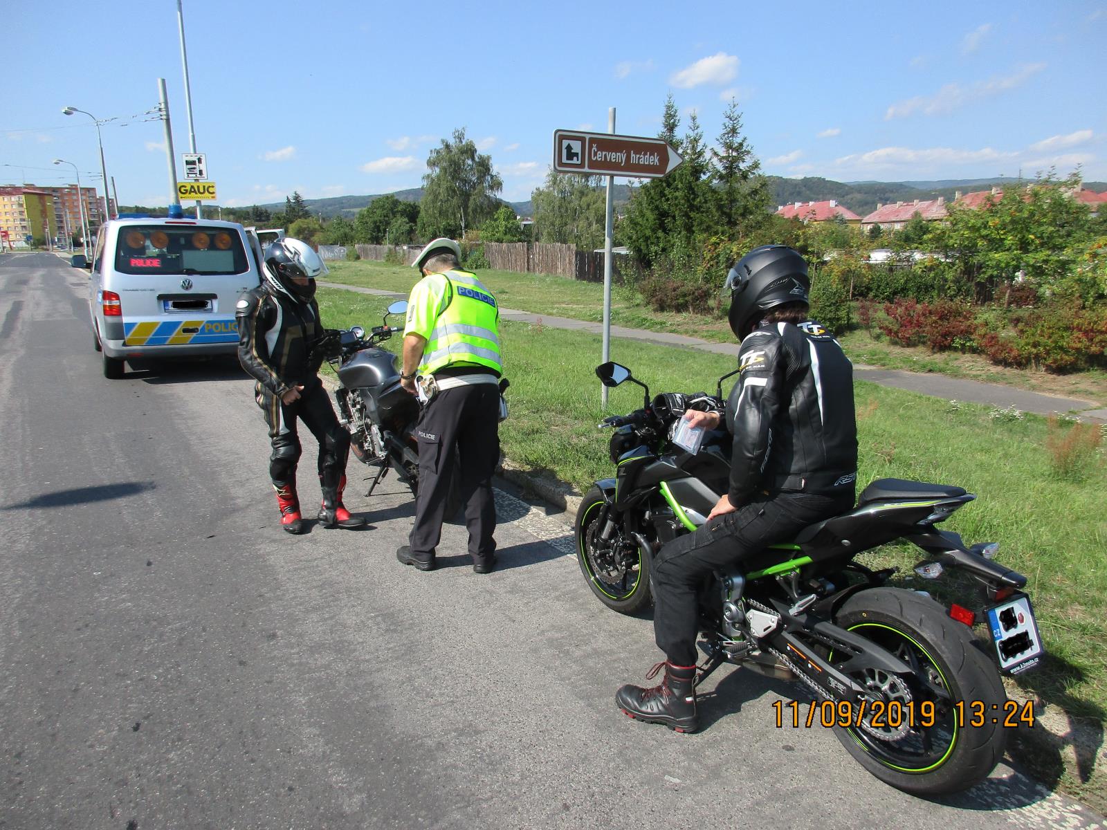 Kontrola motocyklistů