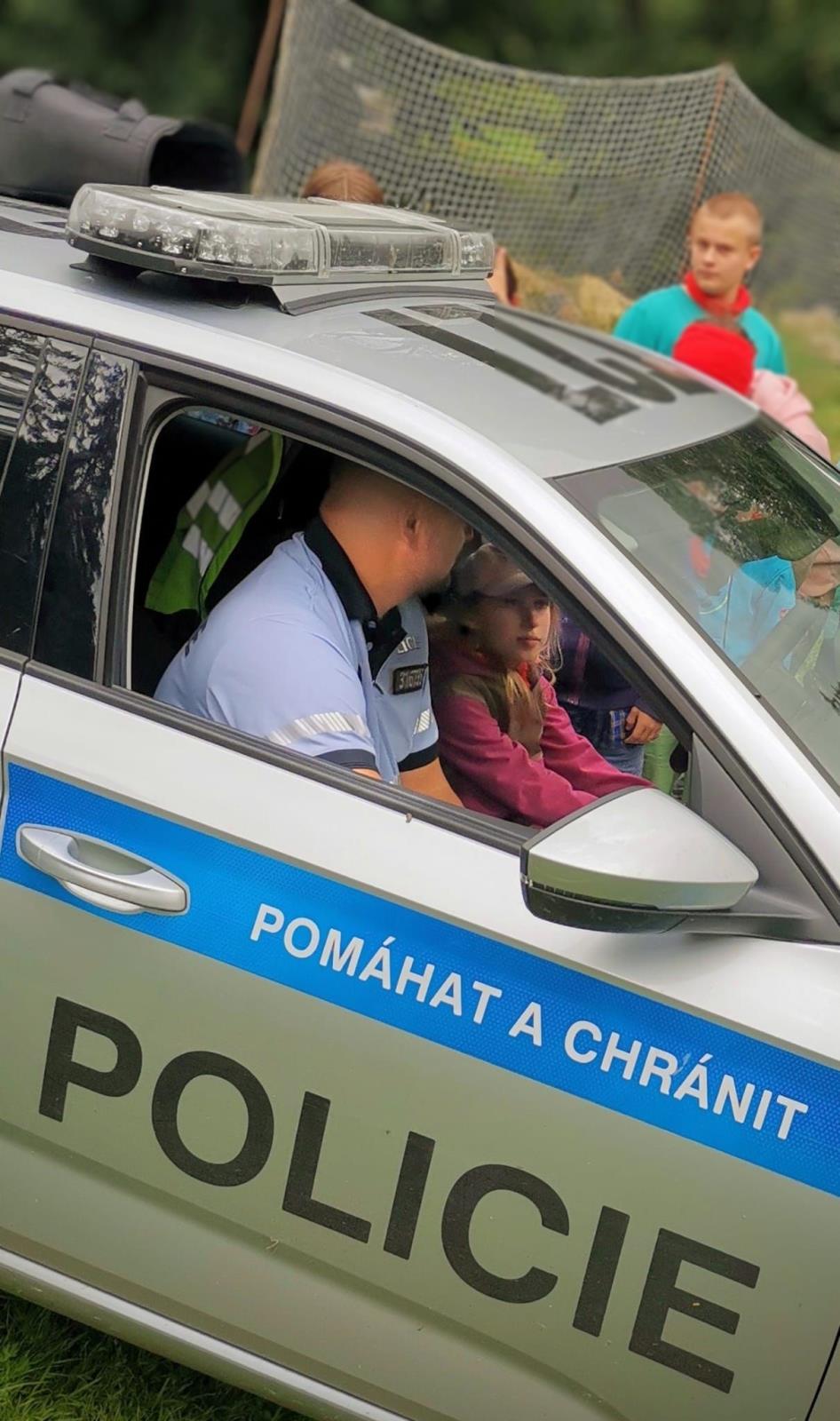 Letní dětský tábor Mladecko - ukázka služebního vozidla