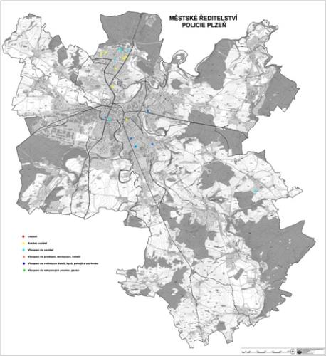 Mapa Plzně - krádeže a vloupání do vozidel.jpg