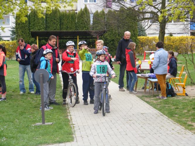 Okresní kolo Dopravní soutěže mladých cyklistů 2015 v Bystřici