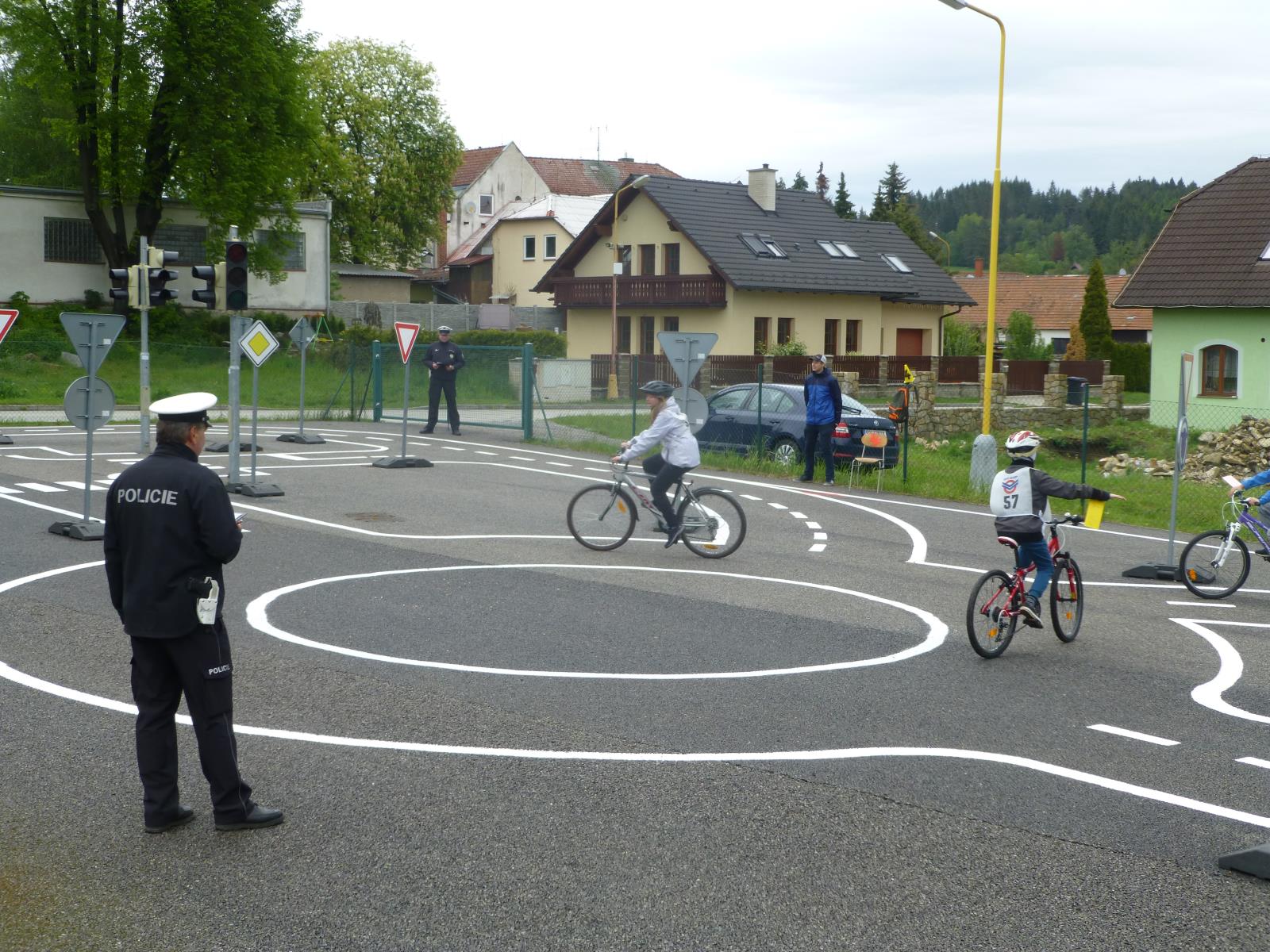 Okresní kolo soutěže " mladých cyklistů" ve Studené