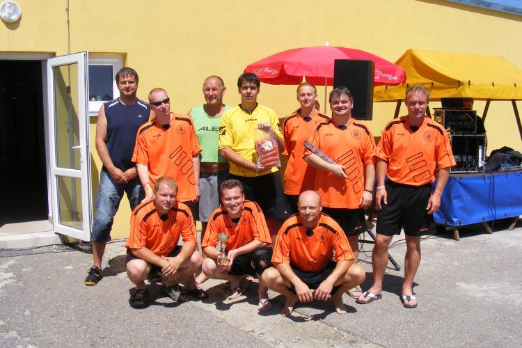 Plážový fotbal - 16. 7. 2011 stříbrný team