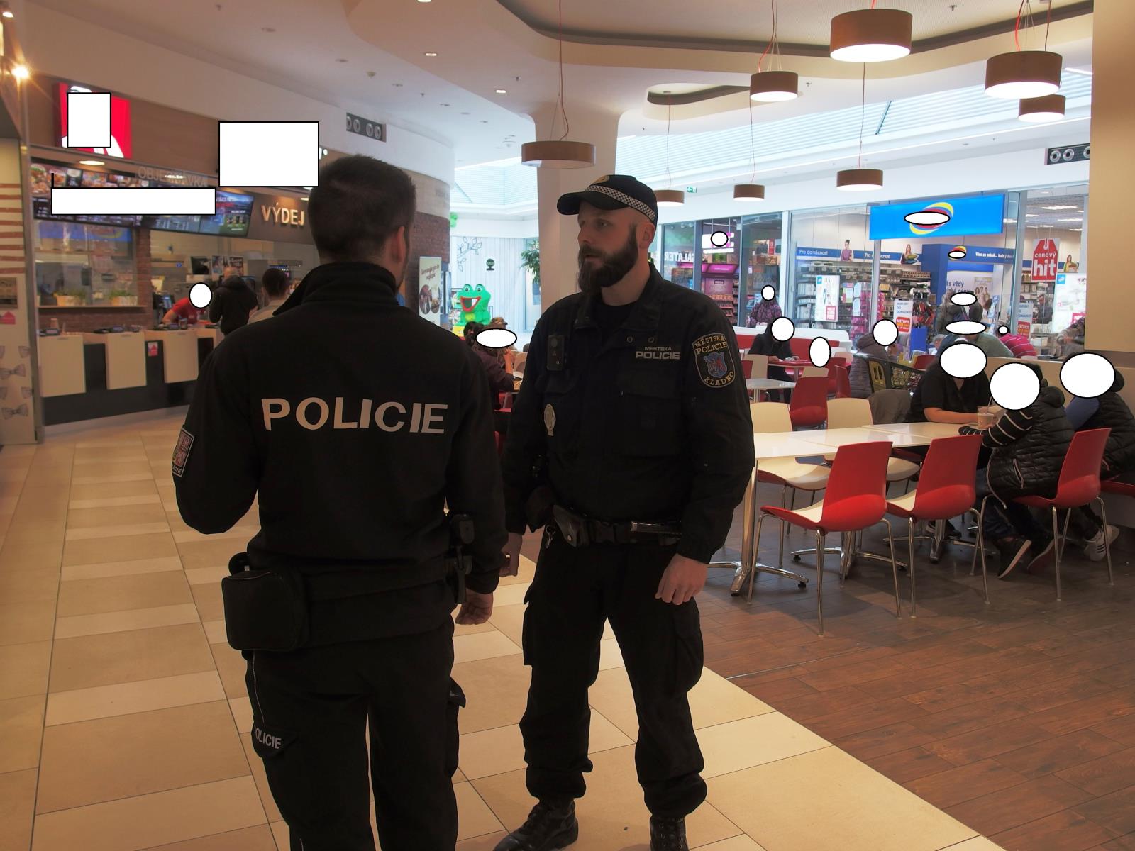 Policejní kontroly v obchodním domě