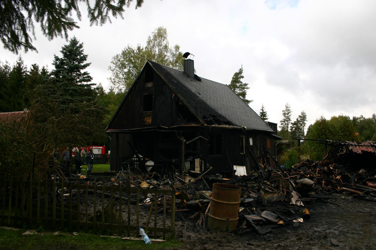 Požár chaty