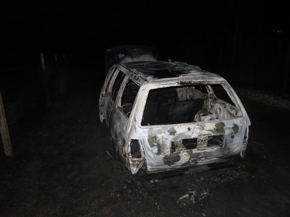Požár vozidla v Konecchlumí ze dne 11. 08. 2018