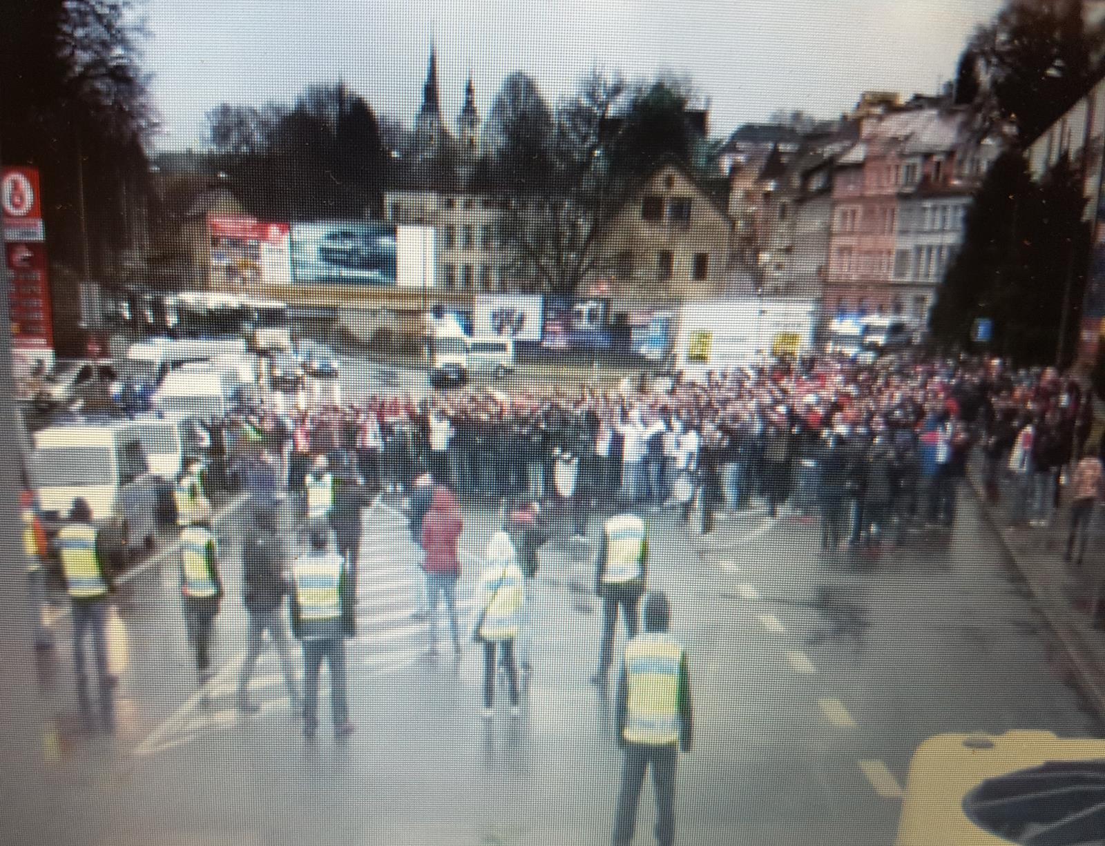 Průvod na stadion