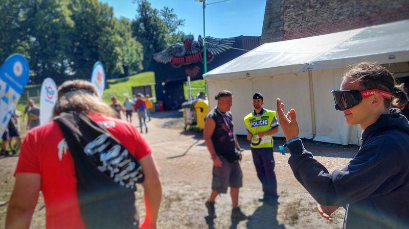 Preventivní činnost na josefovském festivalu - Jaroměř - 10.8.2023