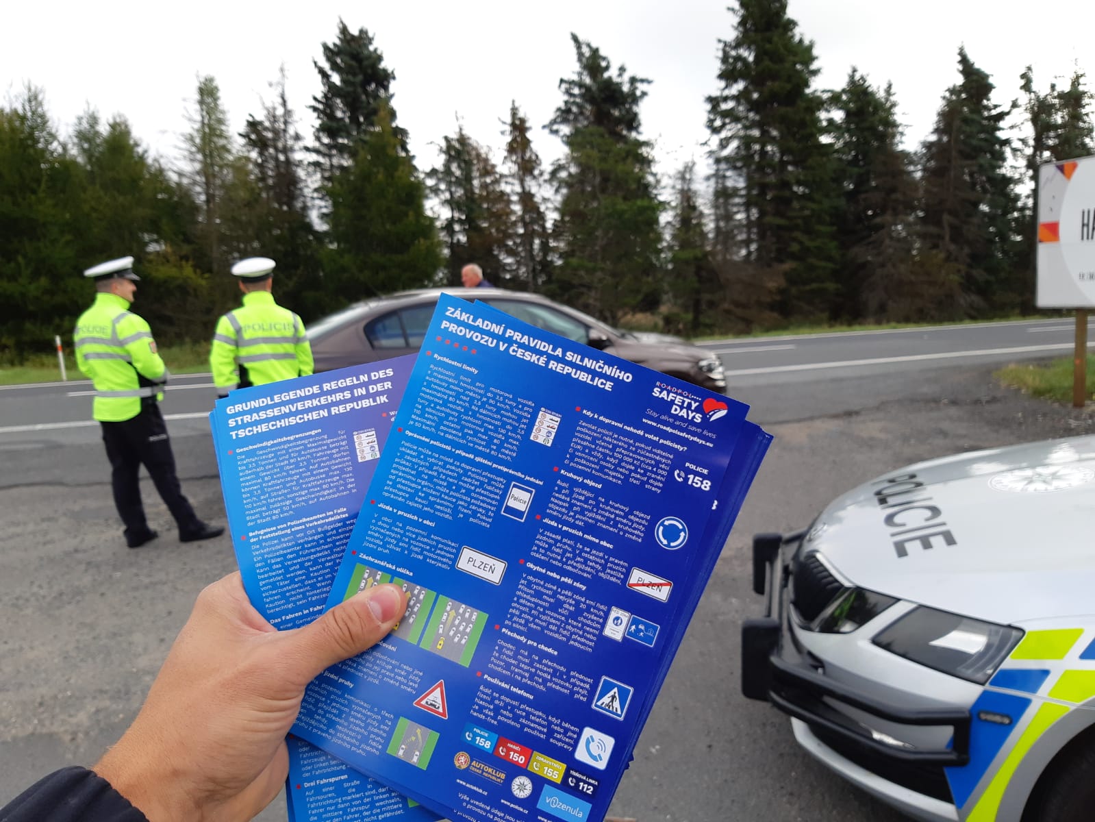 ROADPOL SAFETY DAYS na hraničním přechodu Hora Svatého Šebestiána