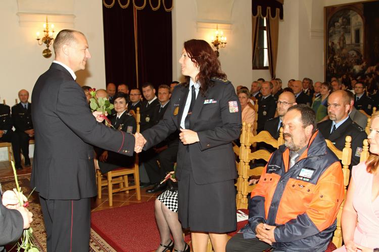 Slavnostní udílení ocenění policistům a  občanským zaměstnancům.JPG