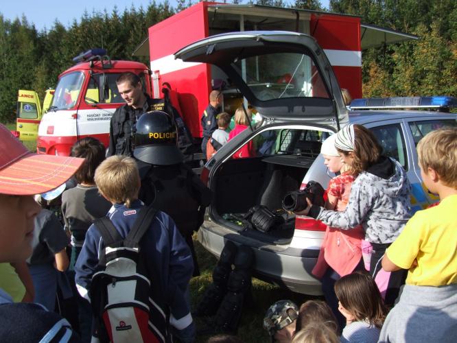 Ukázka policejního vozidla