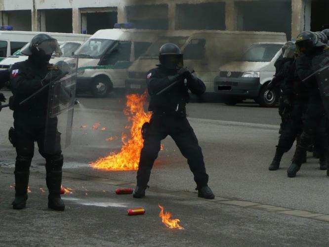 Ukázková práce policistů