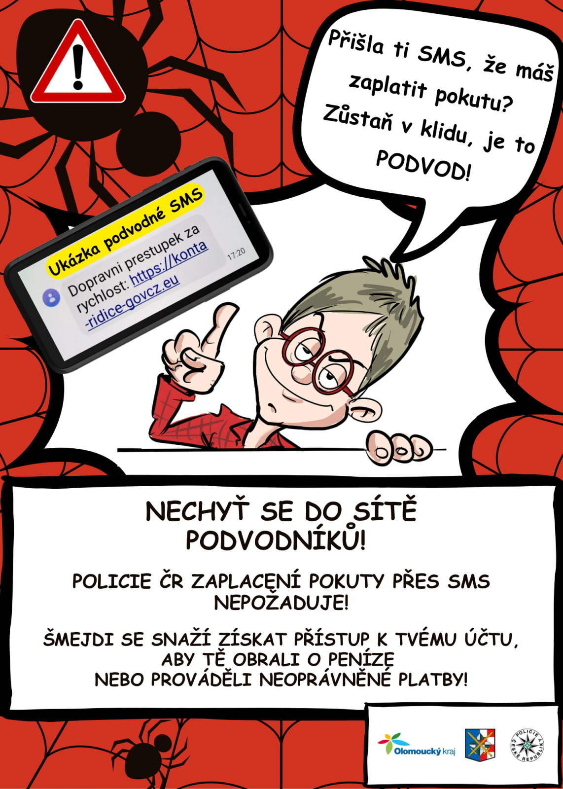 Upozornění na podvodné SMS