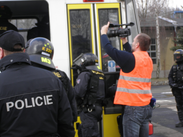 Výcvik pořádkových jednotek v Litvínově