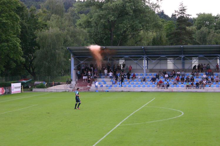 Výtržnictví na stadionu FC Písek I.