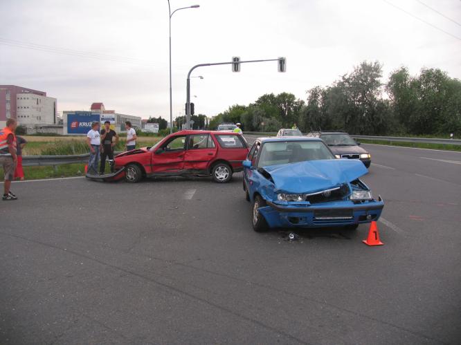 dopravní nehoda v Kroměříži