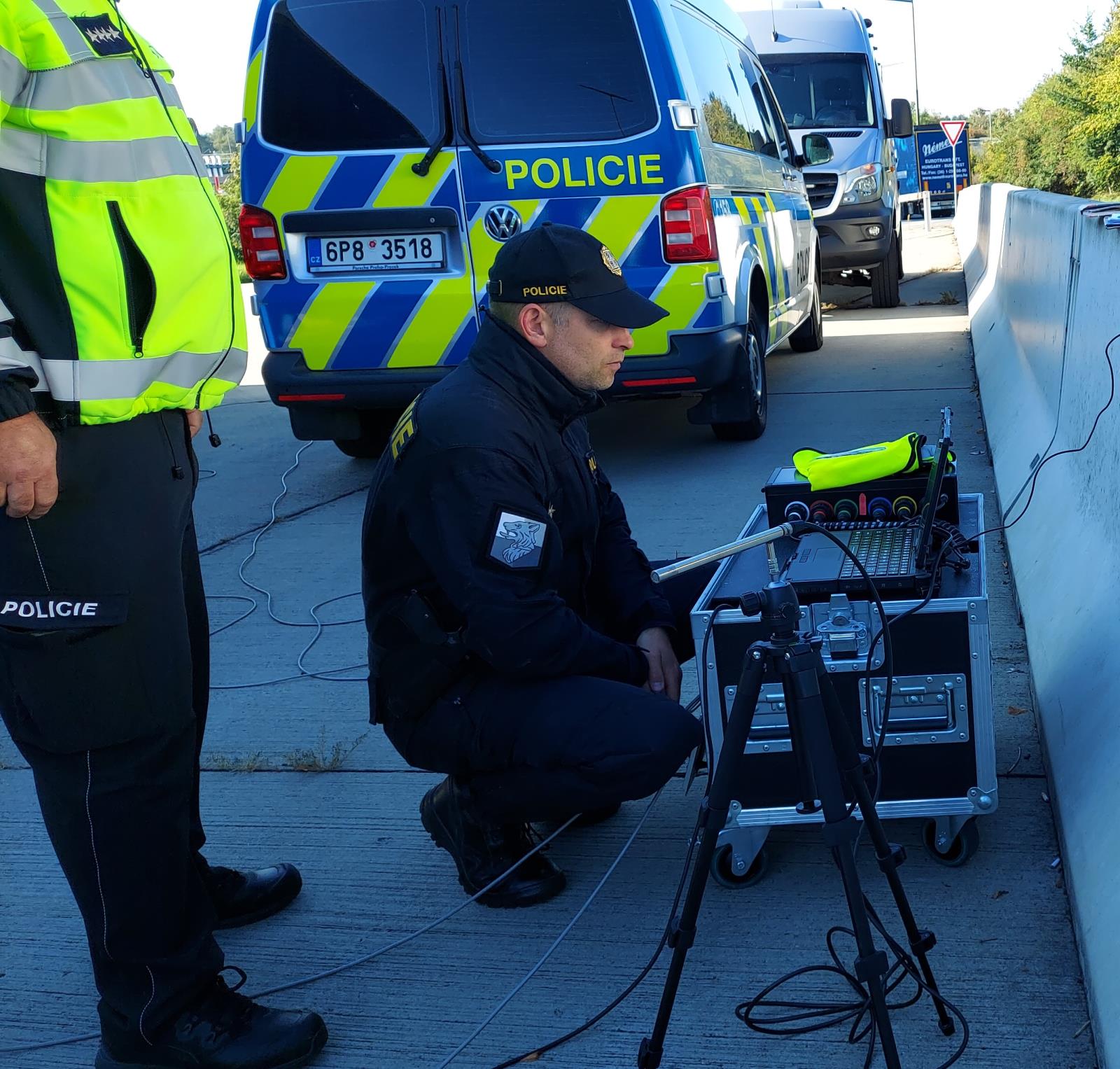 dopravně preventivní akce na dálnici