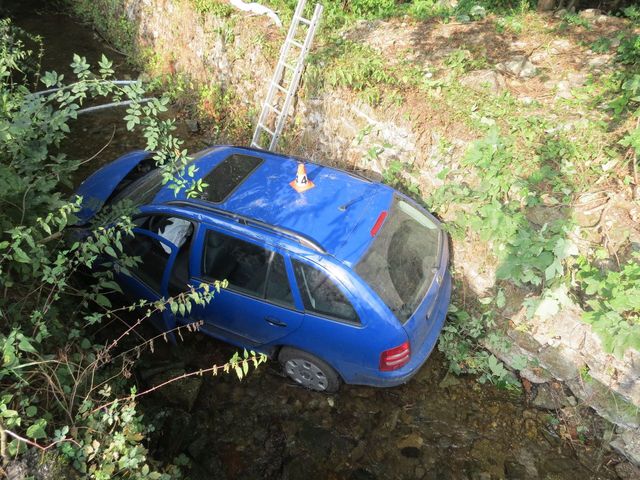 havárie vozidla u Oskavy