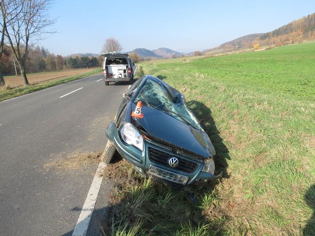 havárie vozidla u Šumperku