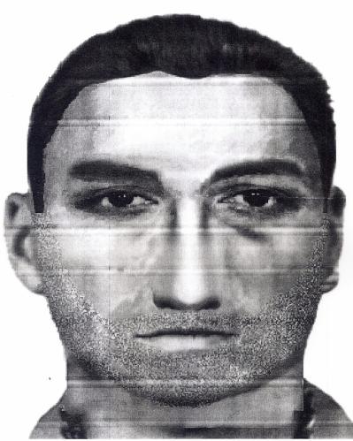 sestavený identikit možného pachatele