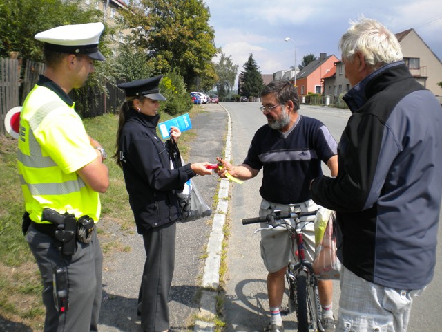 kontrola cyklistů 