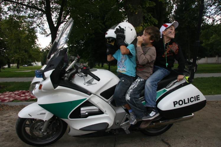 policejní motocykl