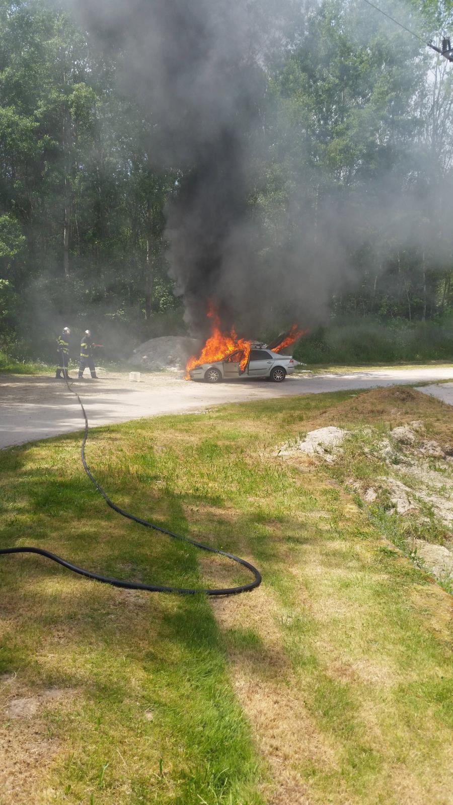 požár vozidla